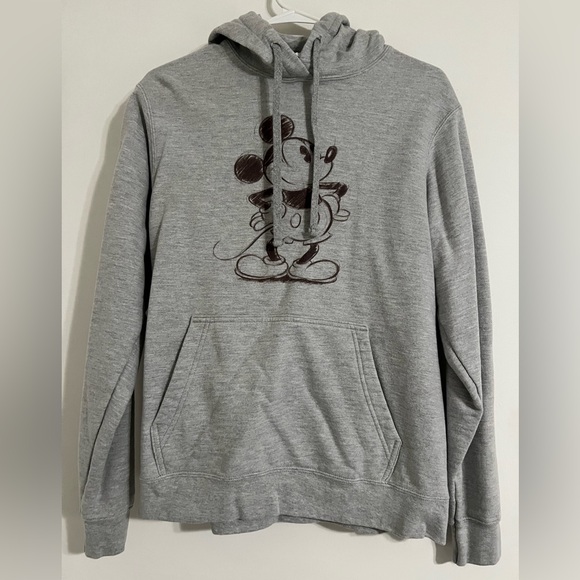Disney Mickey Mouse Gray Hoodie Adult M - Picture 7 of 7